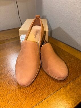 Dr Scholls Shoes Womens 8.5W Avenue Lux Casual Slip On Loafers Brown Suede *READ